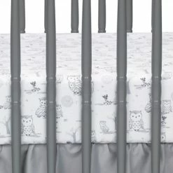Deals ⭐ Lambs & Ivy Luna White/Gray Celestial Owl 4-Piece Nursery Baby Crib Bedding Set 😍 -Bedding Sets & Collections Sales Shop unnamed file 15853