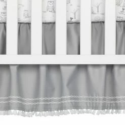 Deals ⭐ Lambs & Ivy Luna White/Gray Celestial Owl 4-Piece Nursery Baby Crib Bedding Set 😍 -Bedding Sets & Collections Sales Shop unnamed file 15854