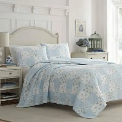 Cheap 🛒 Blue Keena Quilt Set - Laura Ashley 👏 -Bedding Sets & Collections Sales Shop unnamed file 15867