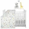Best Pirce 🌟 Lambs & Ivy Animal Jungle Cotton Jersey 4-Piece Crib Bedding Set - Multicolor 👍