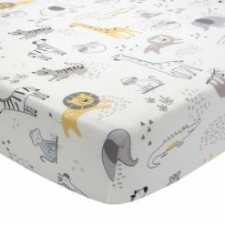 Best Pirce 🌟 Lambs & Ivy Animal Jungle Cotton Jersey 4-Piece Crib Bedding Set - Multicolor 👍 -Bedding Sets & Collections Sales Shop unnamed file 15878