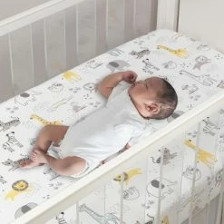 Best Pirce 🌟 Lambs & Ivy Animal Jungle Cotton Jersey 4-Piece Crib Bedding Set - Multicolor 👍 -Bedding Sets & Collections Sales Shop unnamed file 15879