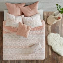 Brand new 🎁 Urban Habitat 7pc Mica Cotton Reversible Coverlet Set Blush 👏 -Bedding Sets & Collections Sales Shop unnamed file 15912
