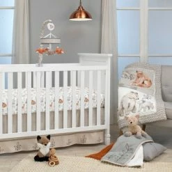 Best Sale 🎁 Lambs & Ivy Painted Forest 4-Piece Crib Bedding Set - Gray, Beige, White 🤩 -Bedding Sets & Collections Sales Shop unnamed file 15930