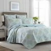 Brand new 🌟 Saltwater Reversible Quilt Set Blue - Laura Ashley 💯
