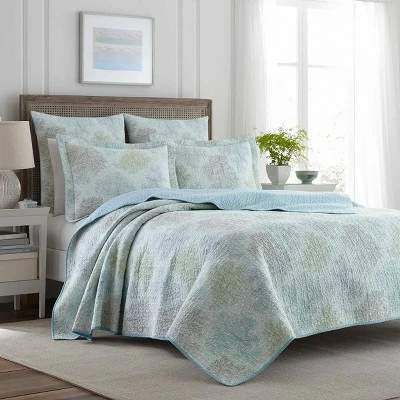 Brand new π Saltwater Reversible Quilt Set Blue - Laura Ashley π― 1 Brand new π Saltwater Reversible Quilt Set Blue - Laura Ashley π―