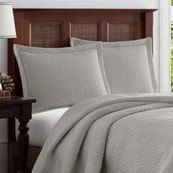 Coupon ❤️ Solid Pelican Quilt & Sham Set Gray - Tommy Bahama ⌛