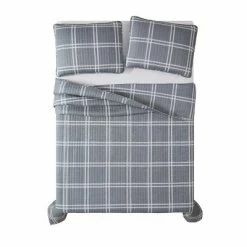 Deals 👏 Truly Soft Everyday Leon Plaid Quilt Set Gray 🌟 -Bedding Sets & Collections Sales Shop unnamed file 16264