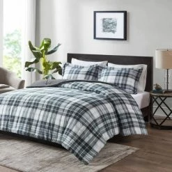 New 🎁 Madison Park Hartford 3M Scotchgard Down Alternative Comforter Set Navy 🧨
