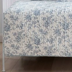 Hot Sale 😍 39" X 75" Walled Garden Daybed Quilt & Sham Bonus Set Blue - Laura Ashley 🧨 -Bedding Sets & Collections Sales Shop unnamed file 16288