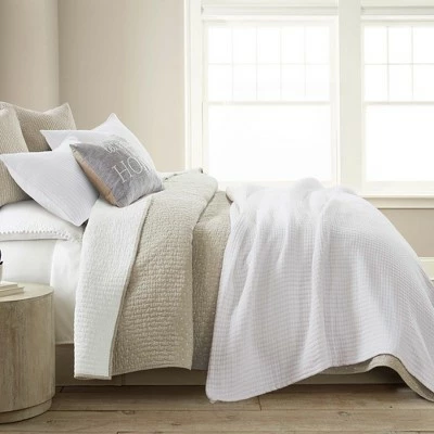 Best deal 𧨠Cross Stitch Taupe Quilt Set - Levtex Home π 3 Best deal 𧨠Cross Stitch Taupe Quilt Set - Levtex Home π - Image 3