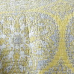 Coupon 🛒 Homthreads Slater Quilt Set Yellow 🤩 -Bedding Sets & Collections Sales Shop unnamed file 16342