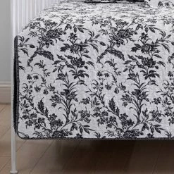 Deals 🎁 39" X 75" Amberley Daybed Quilt & Sham Bonus Set Charcoal - Laura Ashley 👏 -Bedding Sets & Collections Sales Shop unnamed file 16358