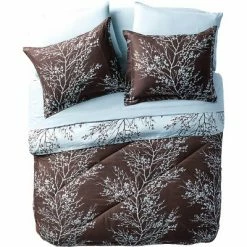Budget 🛒 8pc Leaf Bed in a Bag Comforter Set Blue & Chocolate - VCNY Home 🤩 -Bedding Sets & Collections Sales Shop unnamed file 1636