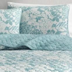 Brand new ❤️ Laguna Beach Quilt & Sham Set Turquoise - Tommy Bahama 🛒