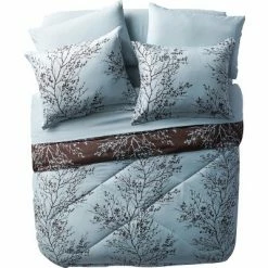 Budget 🛒 8pc Leaf Bed in a Bag Comforter Set Blue & Chocolate - VCNY Home 🤩 -Bedding Sets & Collections Sales Shop unnamed file 1638
