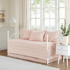 Hot Sale 🔥 Urban Habitat 5pc Kay Cotton Jacquard Daybed Cover Set Pink 👍 -Bedding Sets & Collections Sales Shop unnamed file 16394