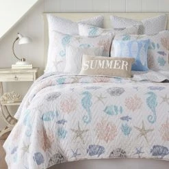 Hot Sale 🎁 Blue Sea Quilt and Pillow Sham Set - Levtex Home 😍 -Bedding Sets & Collections Sales Shop unnamed file 16410