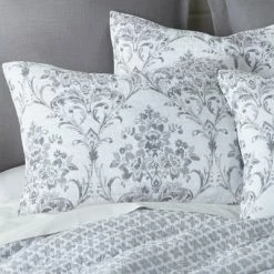 Hot Sale 👍 Asher Grey Floral Quilt and Pillow Sham Set - Levtex Home 🌟