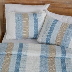 Discount ⌛ Great Bay Home Patchwork Stripe Quilt Set 🤩