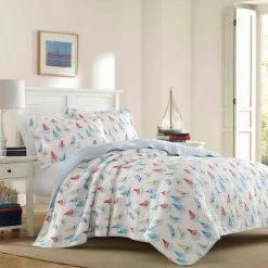 New 🎁 Blue Ahoy Quilt Set - Laura Ashley ⌛