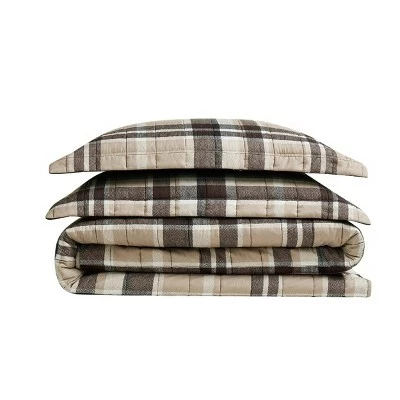 Coupon π Paulette Plaid Quilt Set Taupe - Truly Soft β 2 Coupon π Paulette Plaid Quilt Set Taupe - Truly Soft β - Image 2