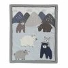 Hot Sale 🎉 Lambs & Ivy Signature Montana 5-Piece Baby Crib Bedding Set - Blue,Grey,Brown Bears and Mountains 🔥