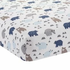 Hot Sale 🎉 Lambs & Ivy Signature Montana 5-Piece Baby Crib Bedding Set - Blue,Grey,Brown Bears and Mountains 🔥 -Bedding Sets & Collections Sales Shop unnamed file 16596