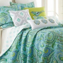 Best deal 🧨 Darjeeling Teal Quilt and Pillow Sham Set - Levtex Home ✔️