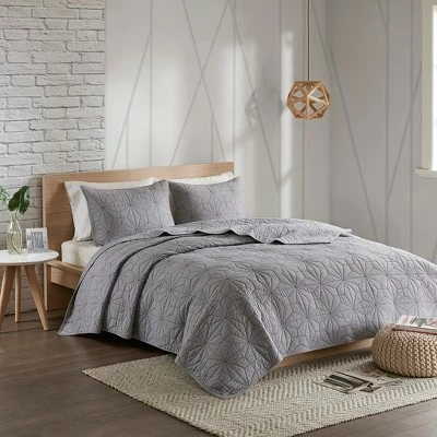 Cheapest π€© Urban Habitat Harper Cotton Coverlet Set Gray β 1 Cheapest π€© Urban Habitat Harper Cotton Coverlet Set Gray β