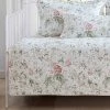 Promo ❤️ 39" X 75" Breezy Floral Daybed Quilt & Sham Bonus Set Pink - Laura Ashley ✔️