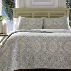 Best deal 😀 Turtle Cove Quilt & Sham Set - Tommy Bahama Lagoon ⭐