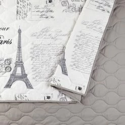 Best Pirce 🎁 Dream of Paris Quilt Set - Presidio Square Off-white 🛒 -Bedding Sets & Collections Sales Shop unnamed file 16751
