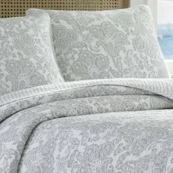 Outlet π Island Memory Pelican Quilt & Sham Set Gray - Tommy Bahama π€©