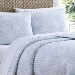 Wholesale 🎁 Makena Quilt & Sham Set Blue - Tommy Bahama 🔥