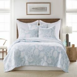 Hot Sale ✨ Stillwater Blue Quilt and Pillow Sham Set - Levtex Home 😍