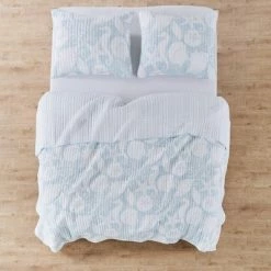Hot Sale ✨ Stillwater Blue Quilt and Pillow Sham Set - Levtex Home 😍 -Bedding Sets & Collections Sales Shop unnamed file 16873