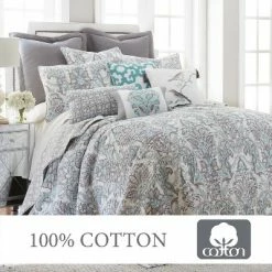 New ✔️ Legacy Paisley Quilt and Pillow Sham Set - Levtex Home 🤩 -Bedding Sets & Collections Sales Shop unnamed file 17063