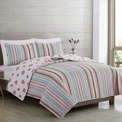 Deals β¨ Great Bay Home Key Largo Coastal Beach Reversible Quilt Set βοΈ
