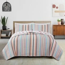 Deals ✨ Great Bay Home Key Largo Coastal Beach Reversible Quilt Set ✔️ -Bedding Sets & Collections Sales Shop unnamed file 17090