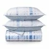 Best deal 🛒 Bartlett Plaid Cotton Percale Quilt Set - Martha Stewart Blue 🔥