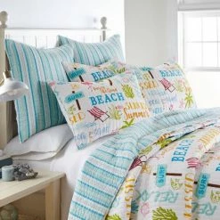 Promo ⭐ Beach Days Quilt Set - Homthreads Multicolored 🔥 -Bedding Sets & Collections Sales Shop unnamed file 17169