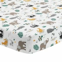 Promo 🤩 Lambs & Ivy Wild Life 5-Piece Baby Crib Bedding Set - Protect the Animals 👍 -Bedding Sets & Collections Sales Shop unnamed file 17175