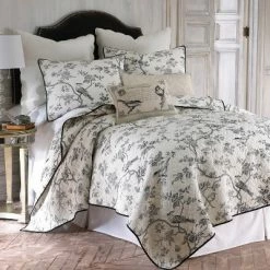 Flash Sale 🔥 Black Toile Quilt and Pillow Sham Set - Levtex Home ✔️ -Bedding Sets & Collections Sales Shop unnamed file 17208