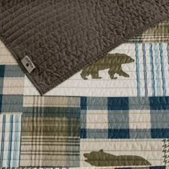 Cheap 😀 Woolrich Twin Falls Oversized Quilt Set Brown/blue 👍 -Bedding Sets & Collections Sales Shop unnamed file 17216