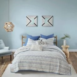 Cheapest 💯 Urban Habitat Blue Sydney Cotton Reversible Coverlet Set -7pc 🔥 -Bedding Sets & Collections Sales Shop unnamed file 17250