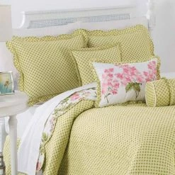 Best Sale 🔥 Waverly Emma's Garden 3pc Quilt Set - Green/Pink 🛒 -Bedding Sets & Collections Sales Shop unnamed file 17267
