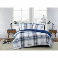 Outlet 😀 London Fog Nolan Houndstooth Stripe Quilt Set White/blue 🔥 -Bedding Sets & Collections Sales Shop unnamed file 17336