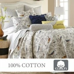 Best Pirce 🛒 Mockingbird Toile Quilt and Pillow Sham Set - Levtex Home 🌟 -Bedding Sets & Collections Sales Shop unnamed file 17360