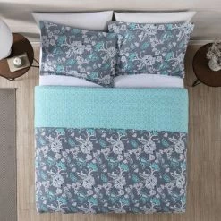 Budget ✔️ Modern Threads 100% Cotton 2 Or 3 Piece Printed Reversible Quilt Sets Agnes. ❤️ -Bedding Sets & Collections Sales Shop unnamed file 17377